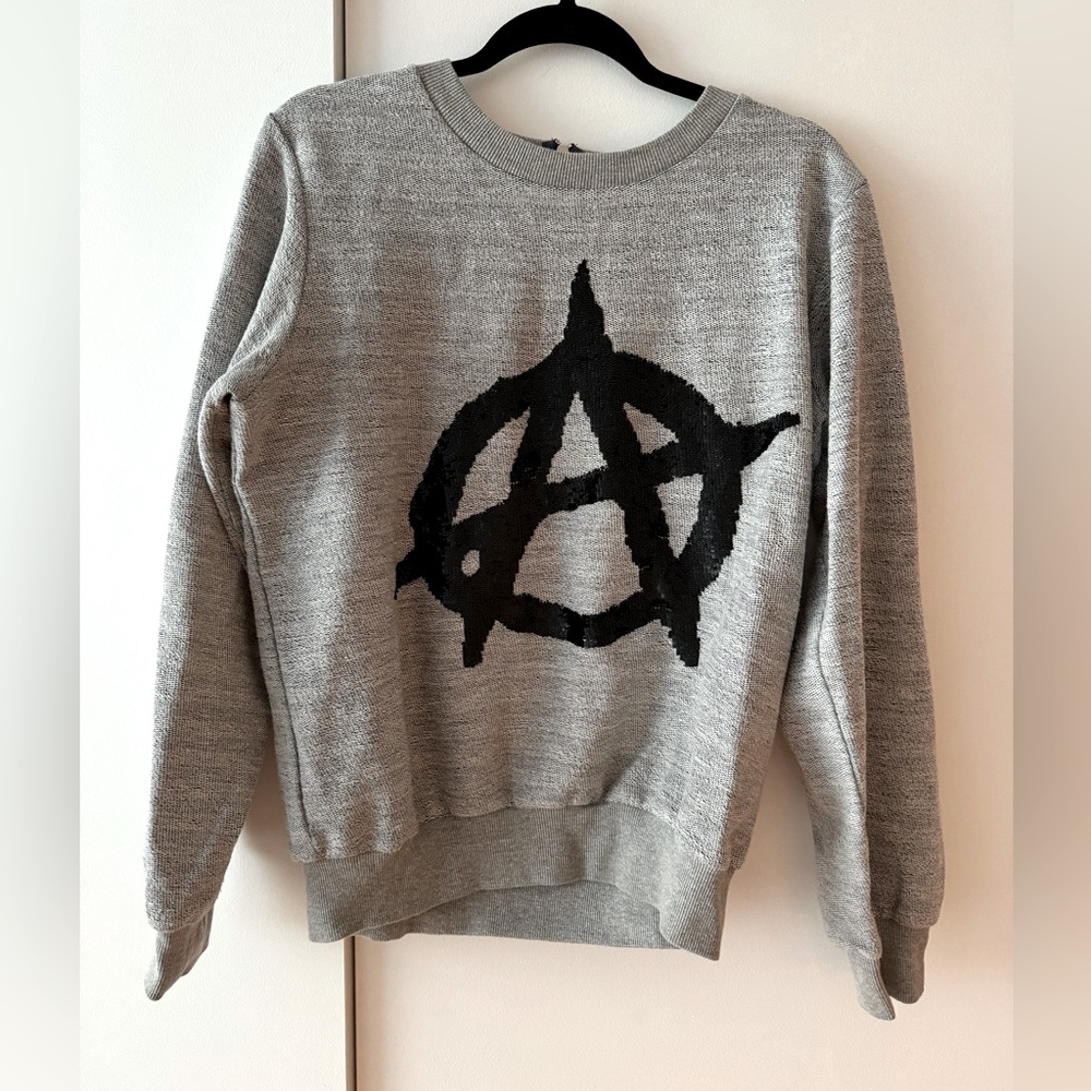 ASHISH Rare This Laughable Anarchy Sweatshirt Sweater Unisex Men S Women M - Picture 2 of 13